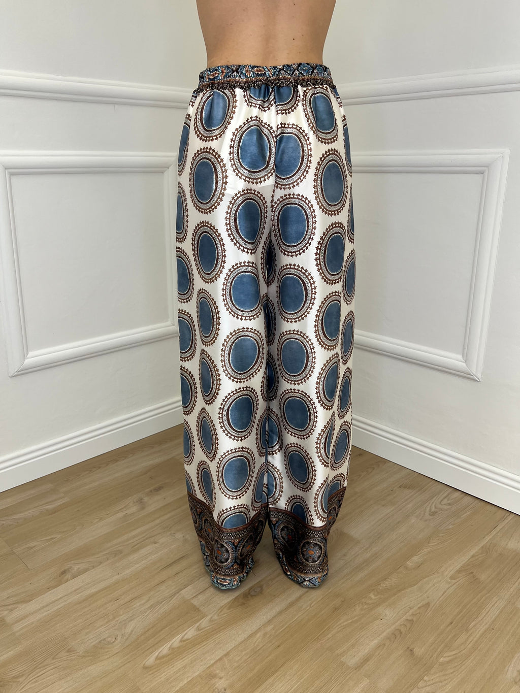 Pantalone Etnico Satin 6382 Avio