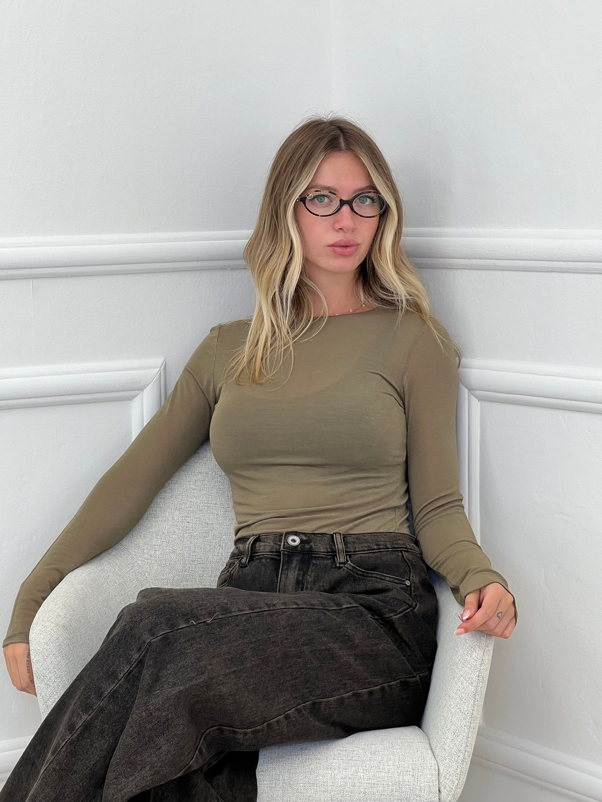 Maglia Ultralight con Cashmere Scollo a Barchetta