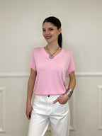 Maglia in Viscosa Scollo V 6269