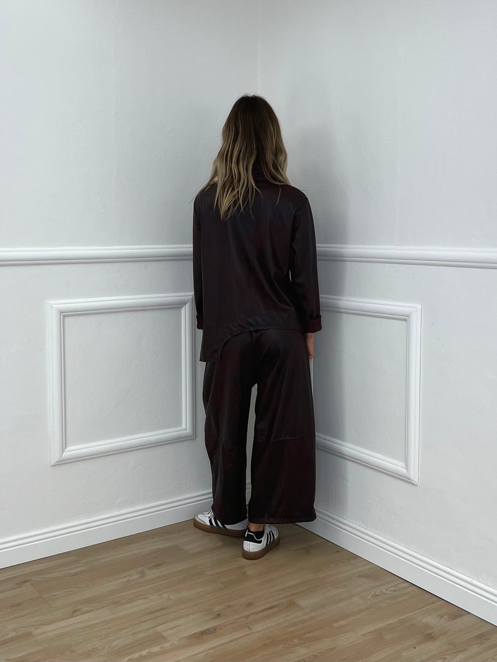 Pantalone Gaucho Baggy Used 4840 Burgundy