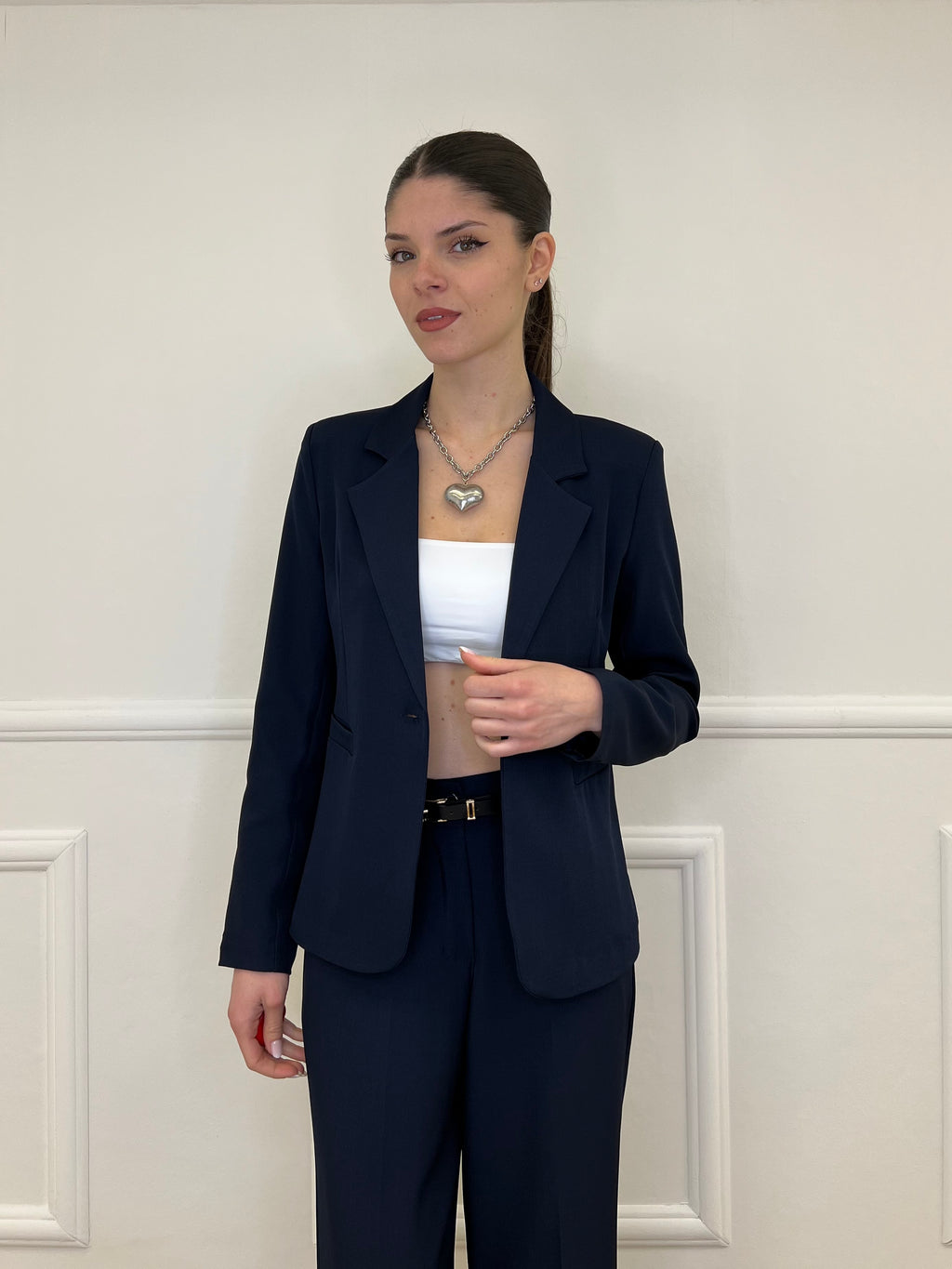 Giacca Corta in Gabardine 1878 Blu