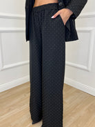 Tailleur Micro Borchie L5181 Nero - Bazar Abbigliamento