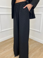 Tailleur Micro Borchie L5181 Nero - Bazar Abbigliamento