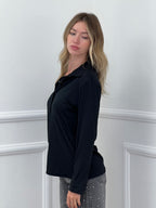 Camicia In Jersey 23001 Nero