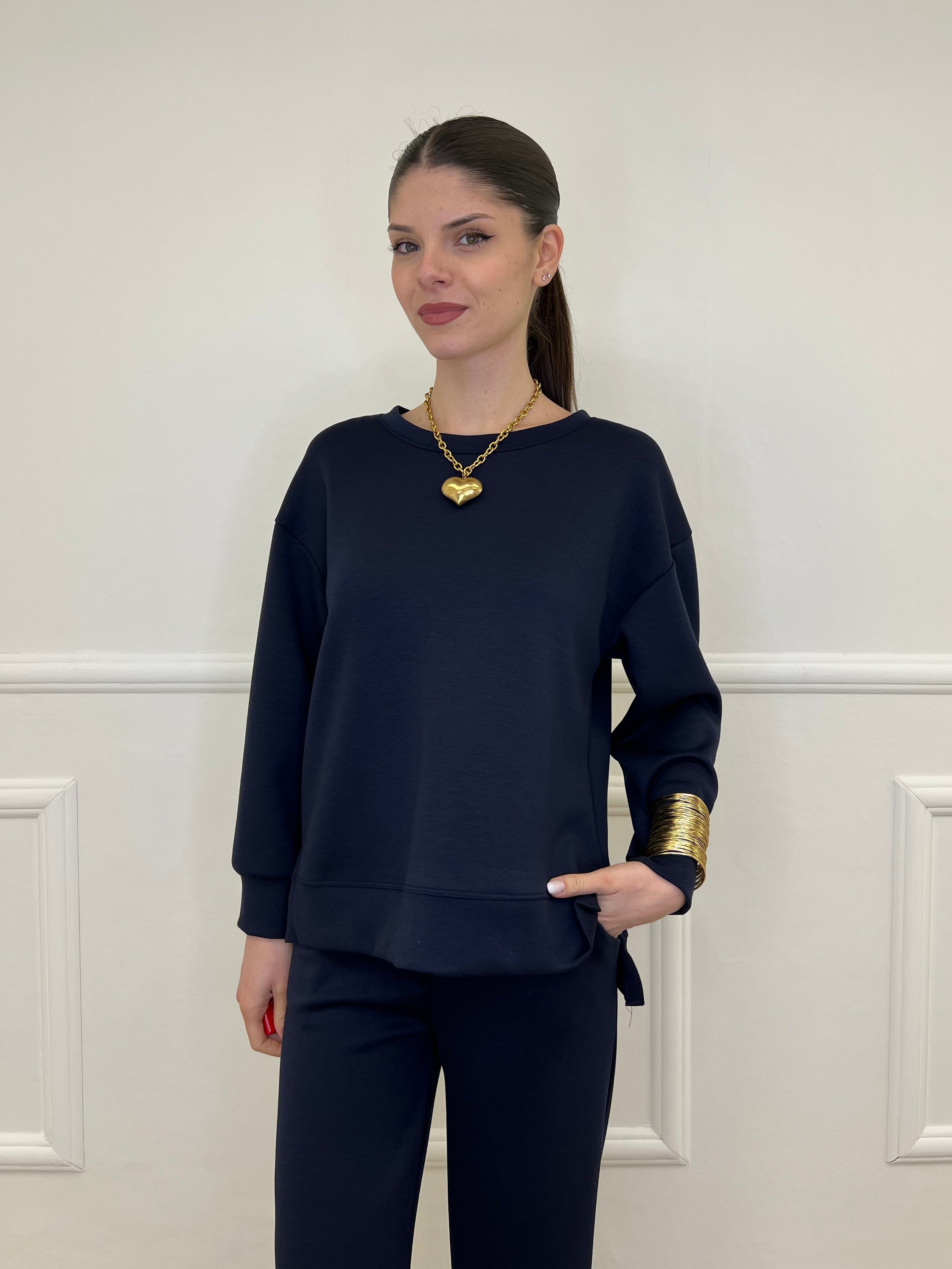 Tuta Over Girocollo 19143 Blu