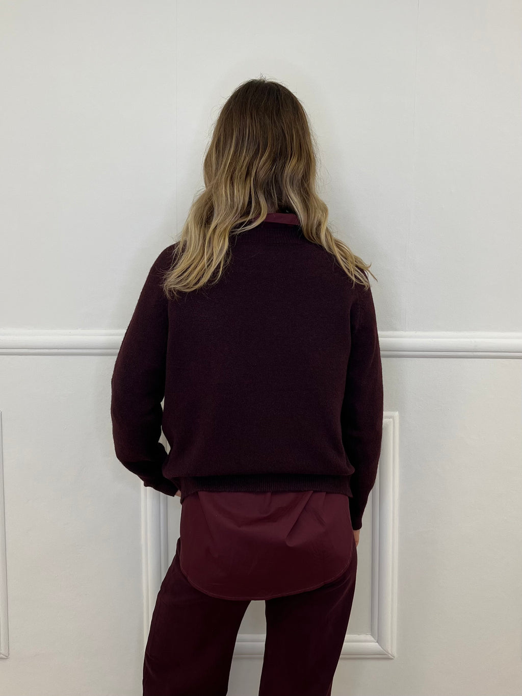 Pullover Mon Amour NZ5583 Burgundy