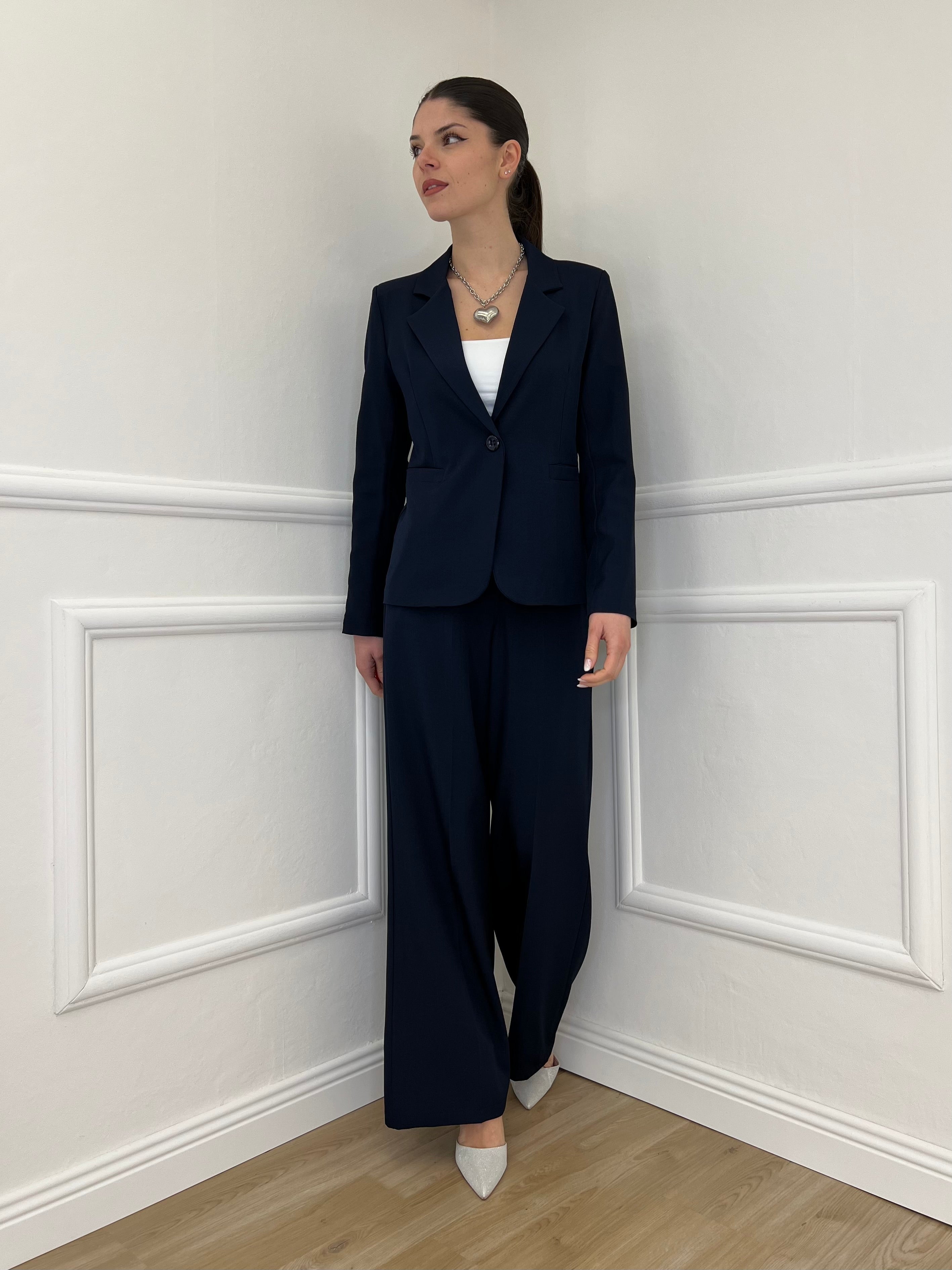 Giacca Corta in Gabardine 1878 Blu