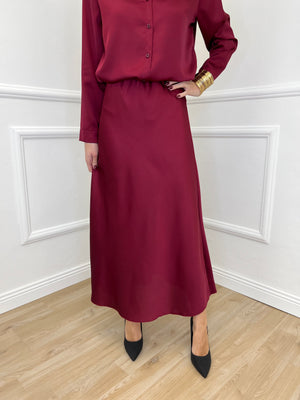 Gonna Satin 2236 Bordeaux