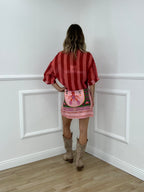 Camicia Over a Righe 2907 Aragosta