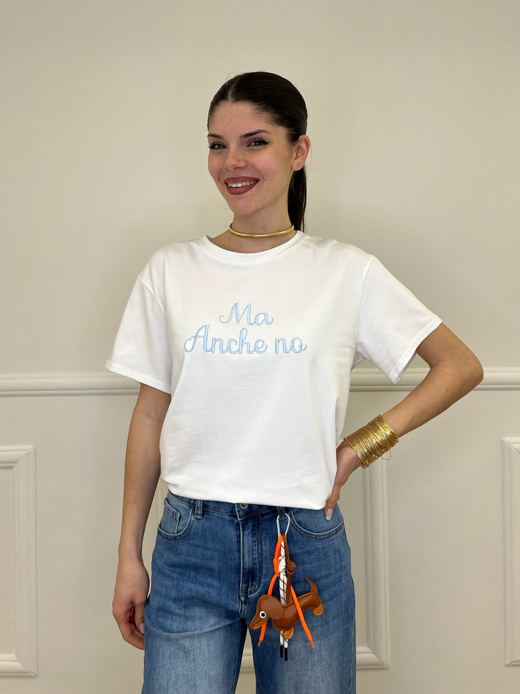 T-shirt Over "Ma Anche No"