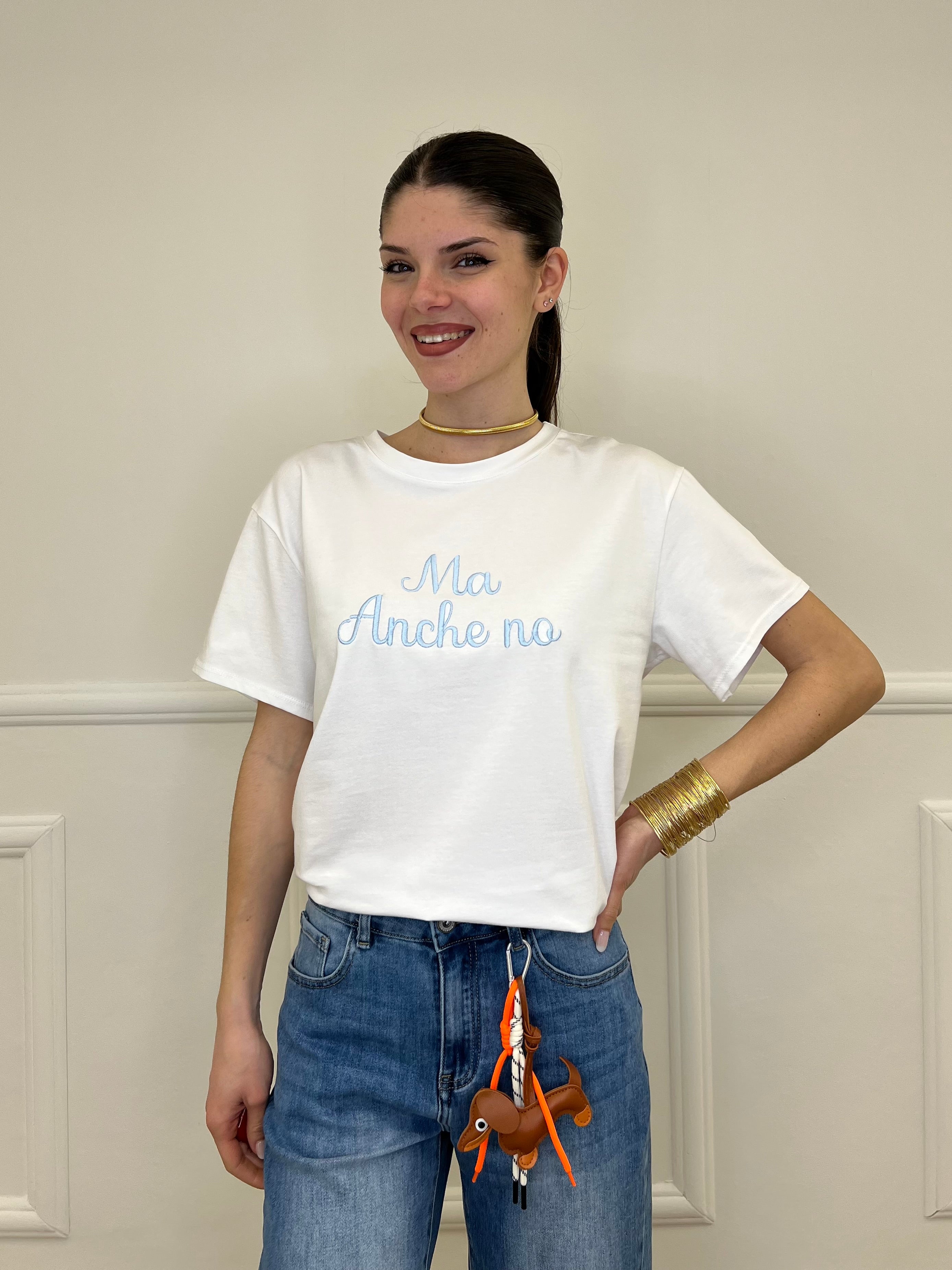 T-shirt Over "Ma Anche No"