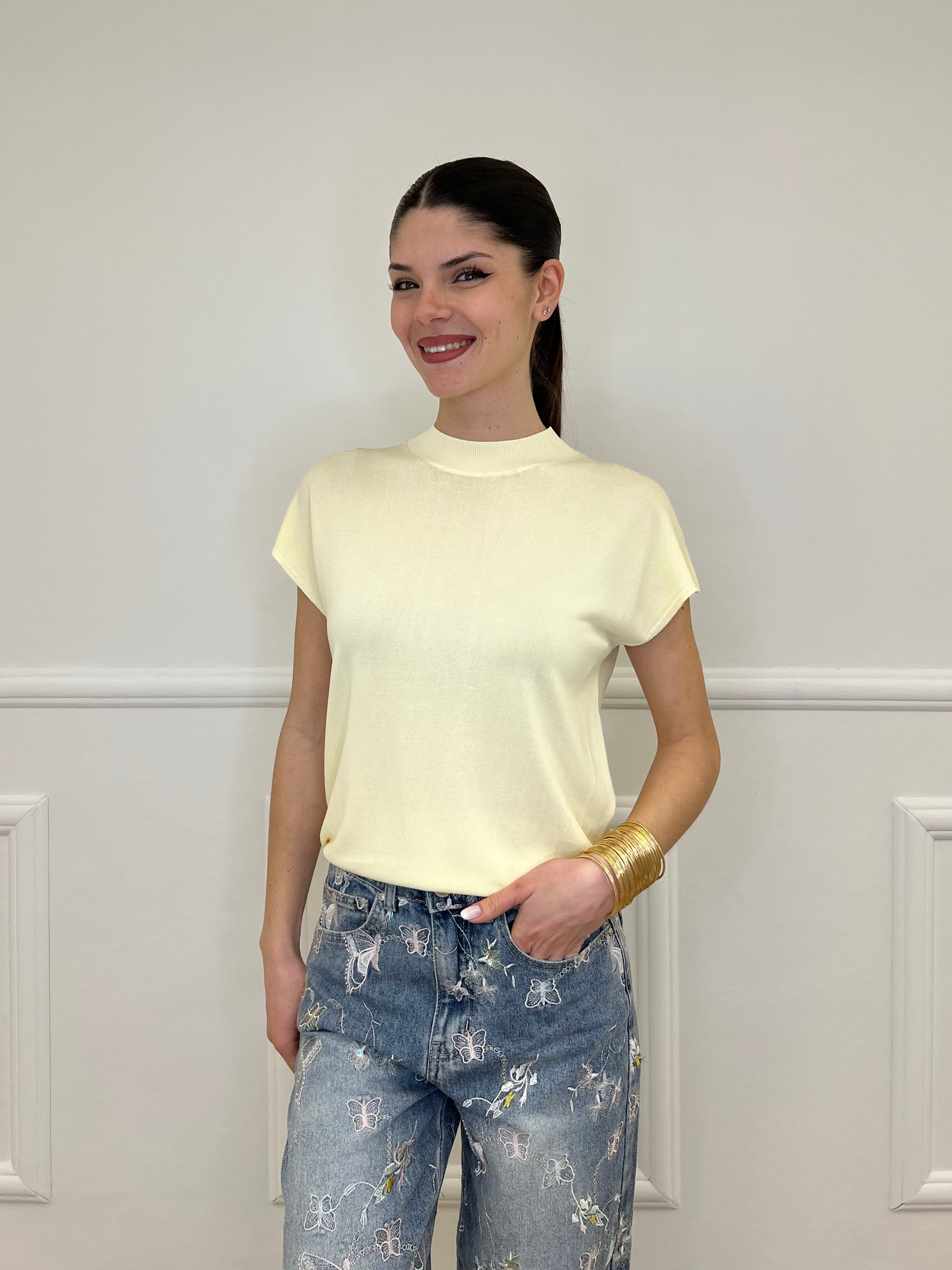 Lupetto In Viscosa Smanicato 6197