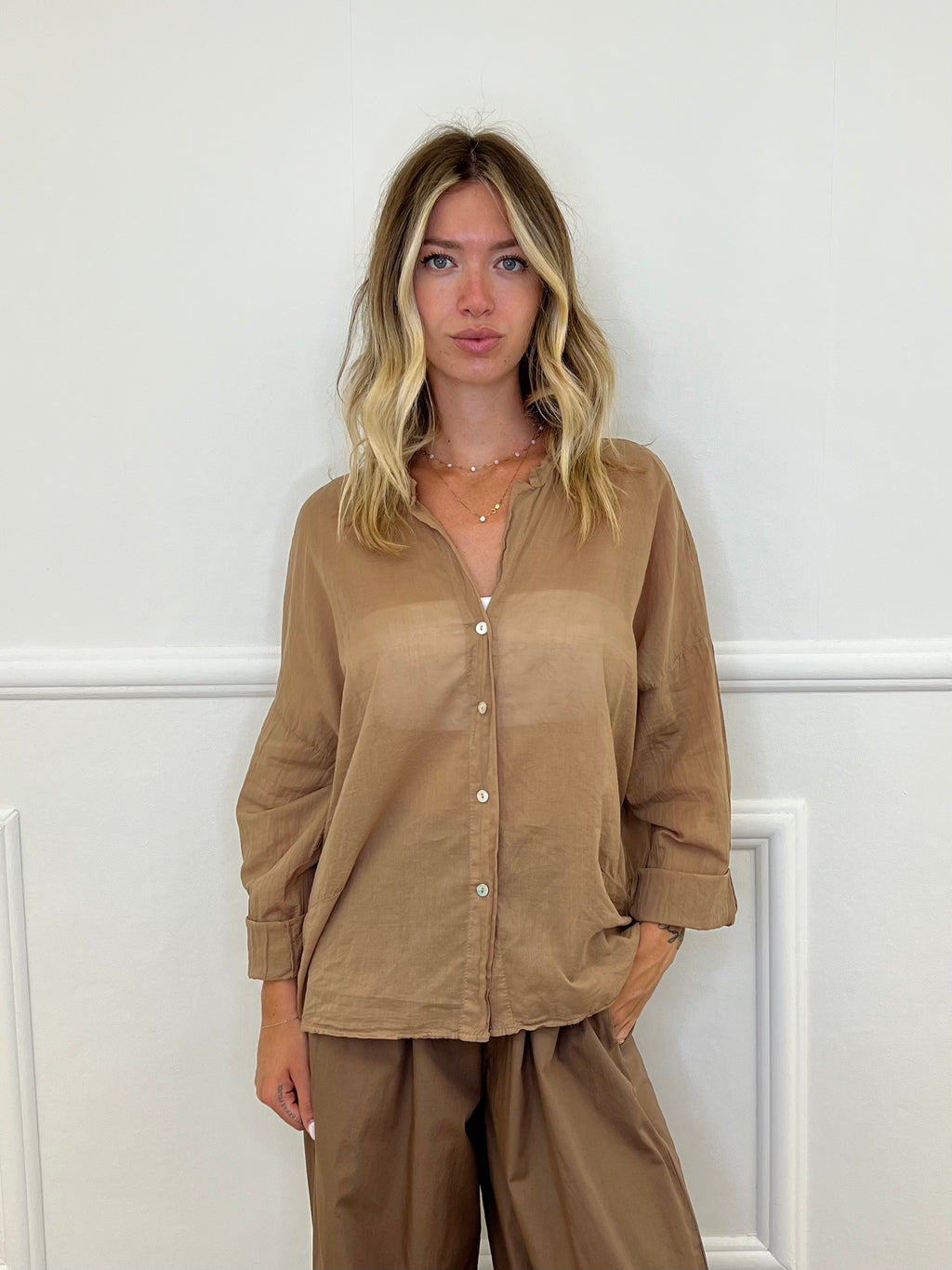 Camicia Over Soft 6040 Coccio
