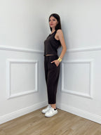 Pantalone Regular Bengalina 9230 Marrone