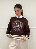 Maglia College Scatoletta BJ45 Caffè - Bazar Abbigliamento