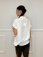 Camicia Ricami Paisley 18180 Panna