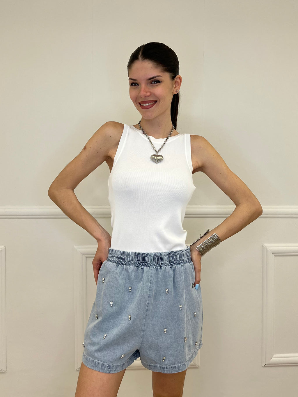 Top Halter 8075 Bianco