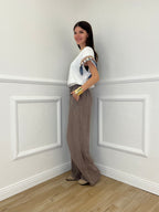 Pantalone Palazzo Lino I586 Fango