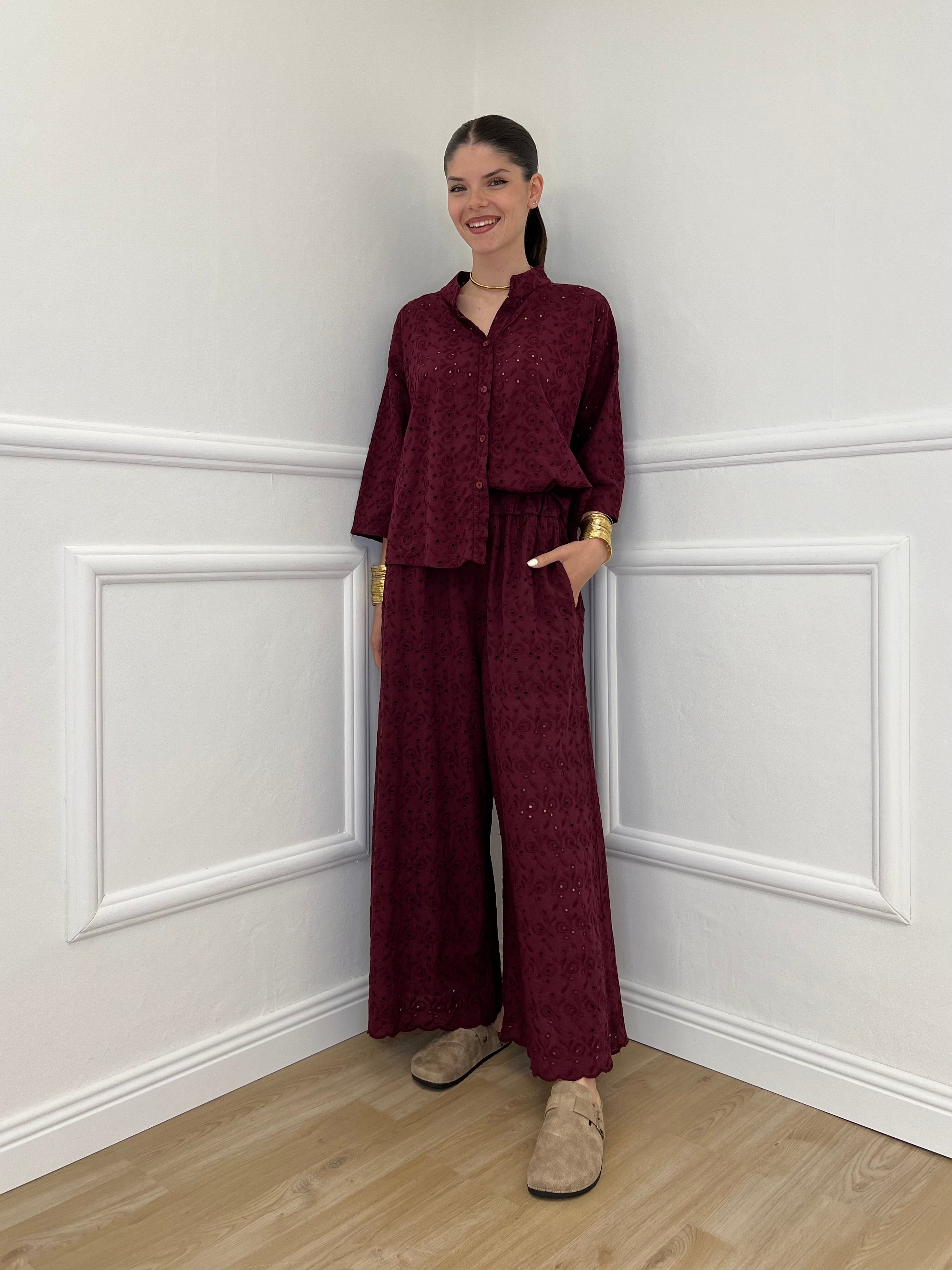 Pantalone Gaucho Sangallo 11379 Burgundy