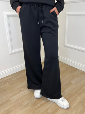 Pantalone Flare Felpa 5855 Nero