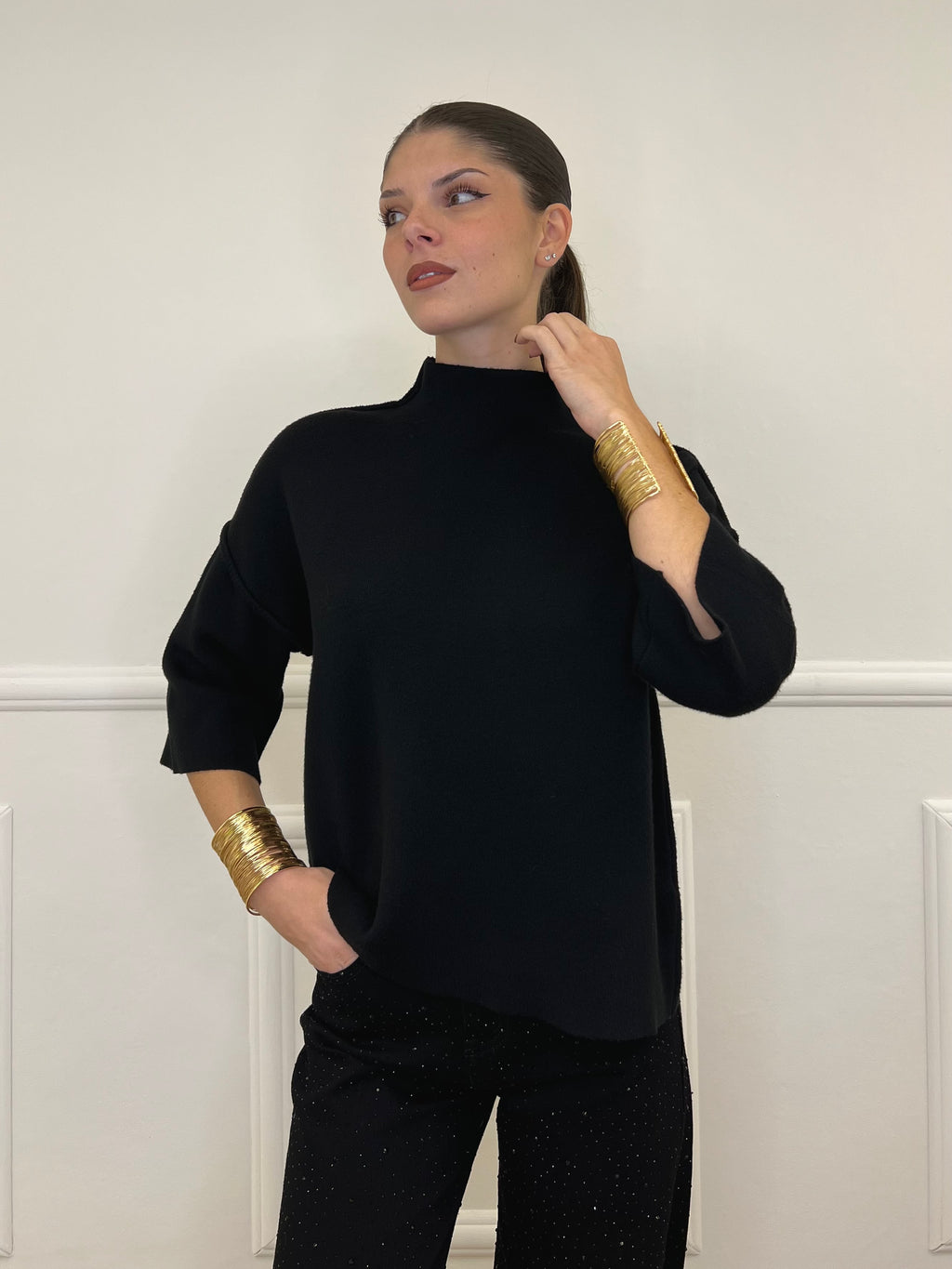 Maglia Profili 8162 Nero