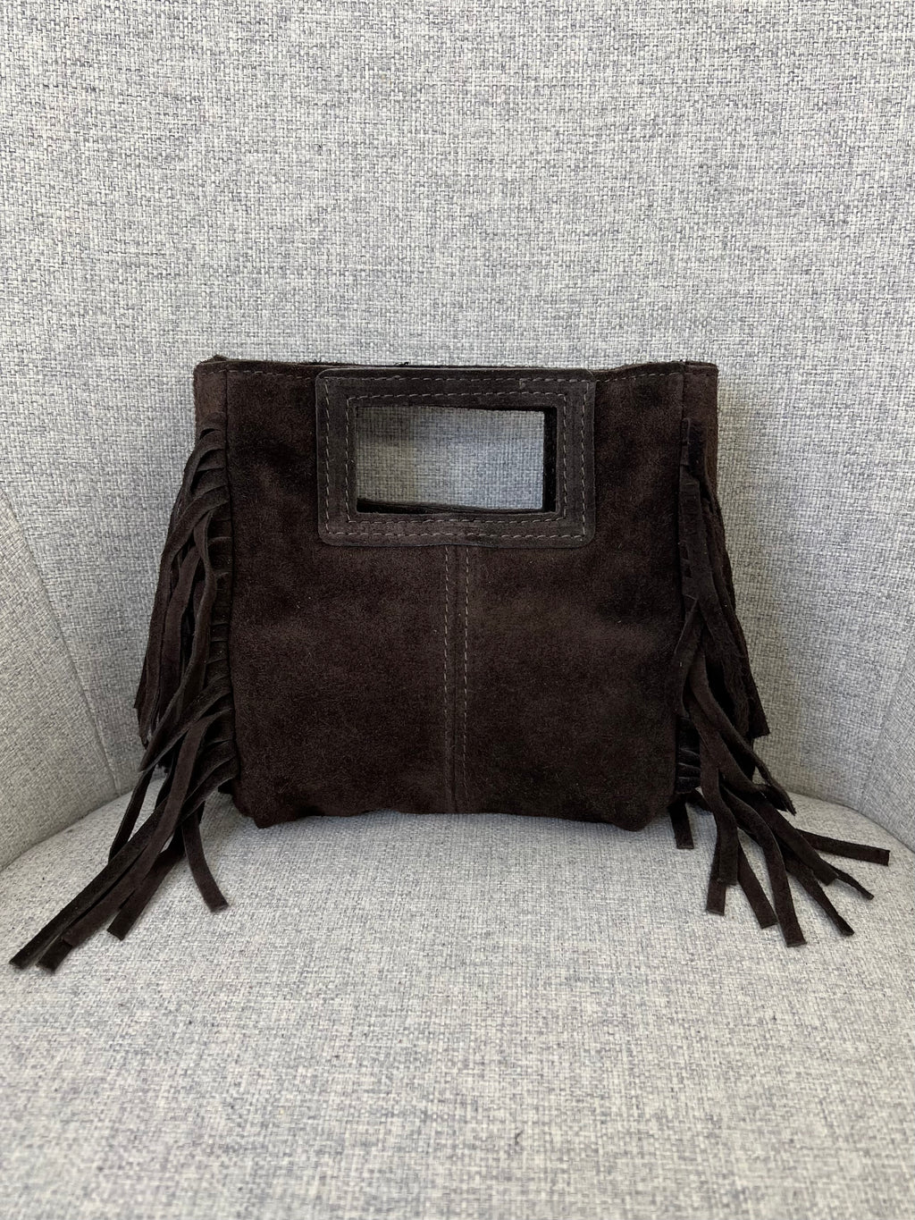 Mini Bag Vera Pelle Frange Manico VPBF002