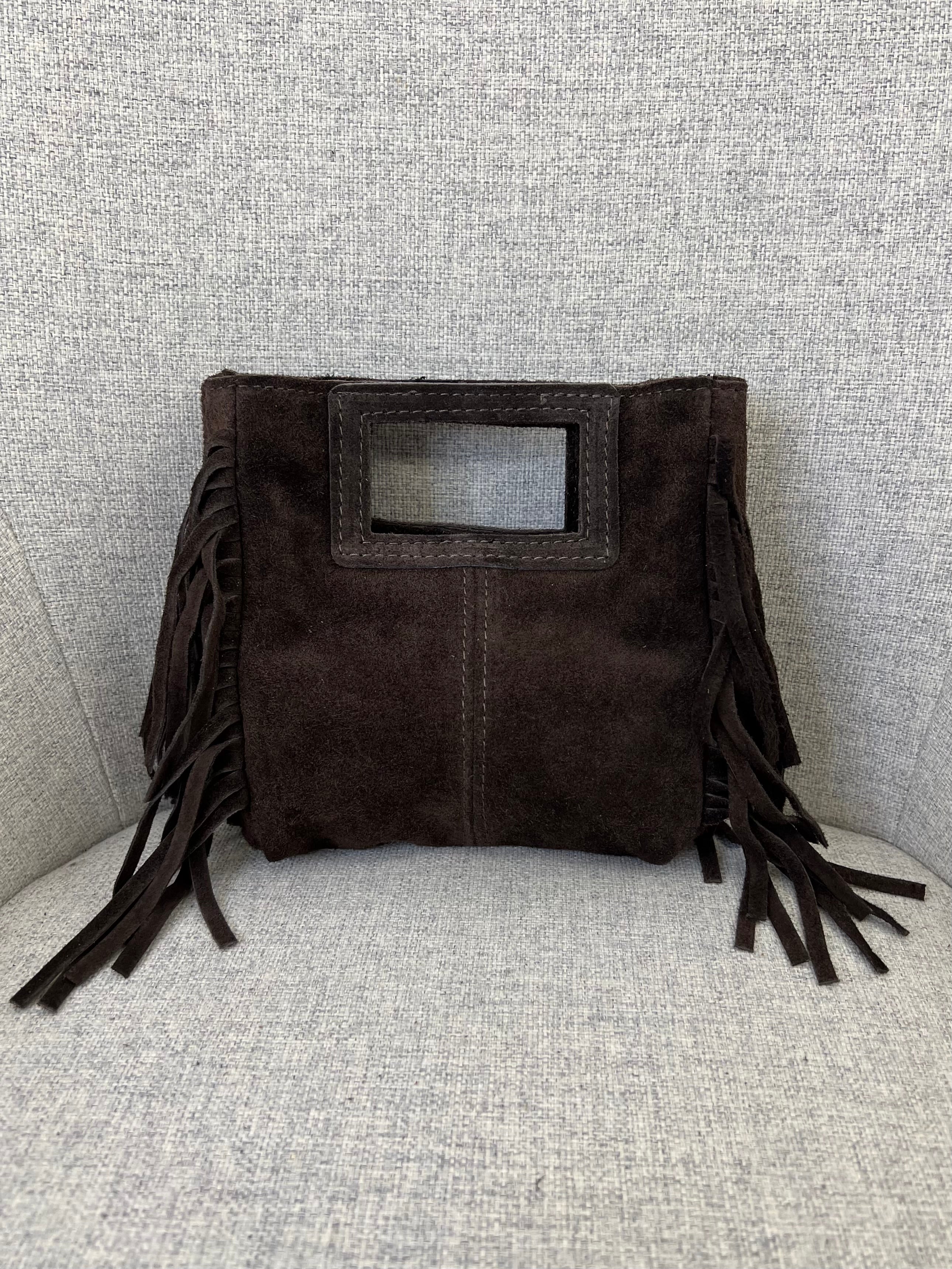 Mini Bag Vera Pelle Frange Manico VPBF002