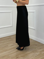 Gonna Longuette Satin 2236 Nero