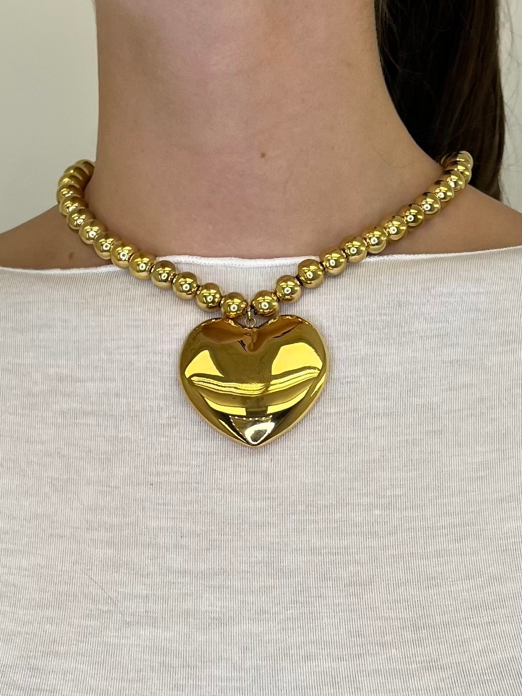 Collana Cuore Sfere NK897103