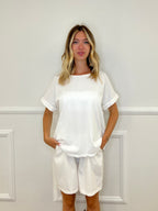 T-shirt Bottoncini 1302 Bianco