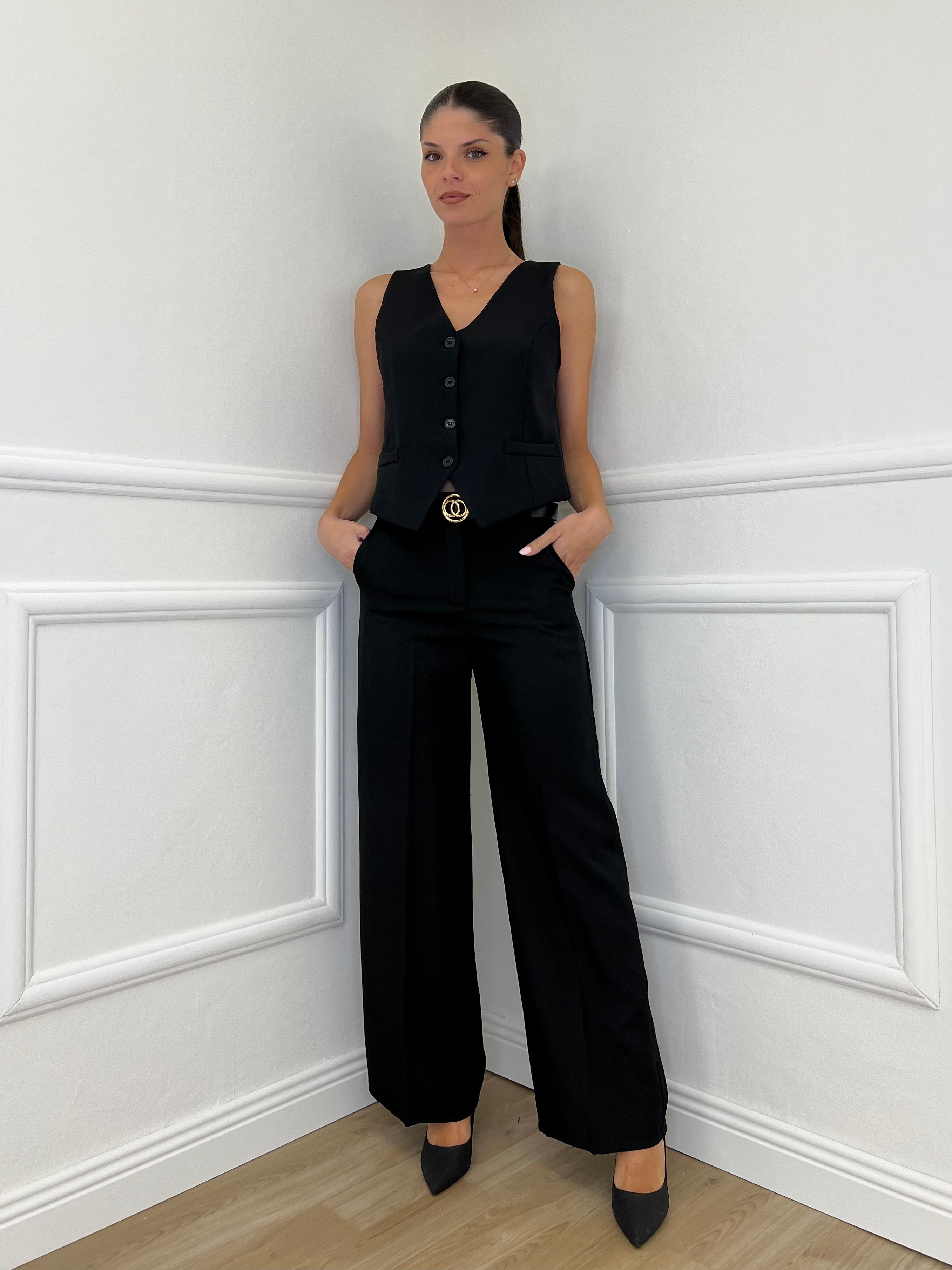 Completo Gilet 231280 Nero