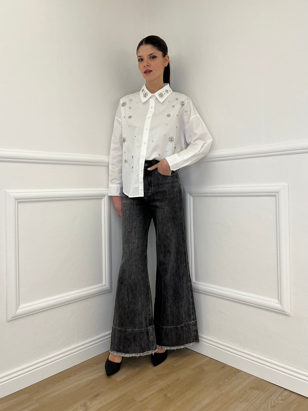 Camicia Cristalli 2478 Bianco