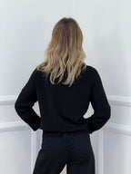 Maglia Polsini con Spacco 24160 Nero