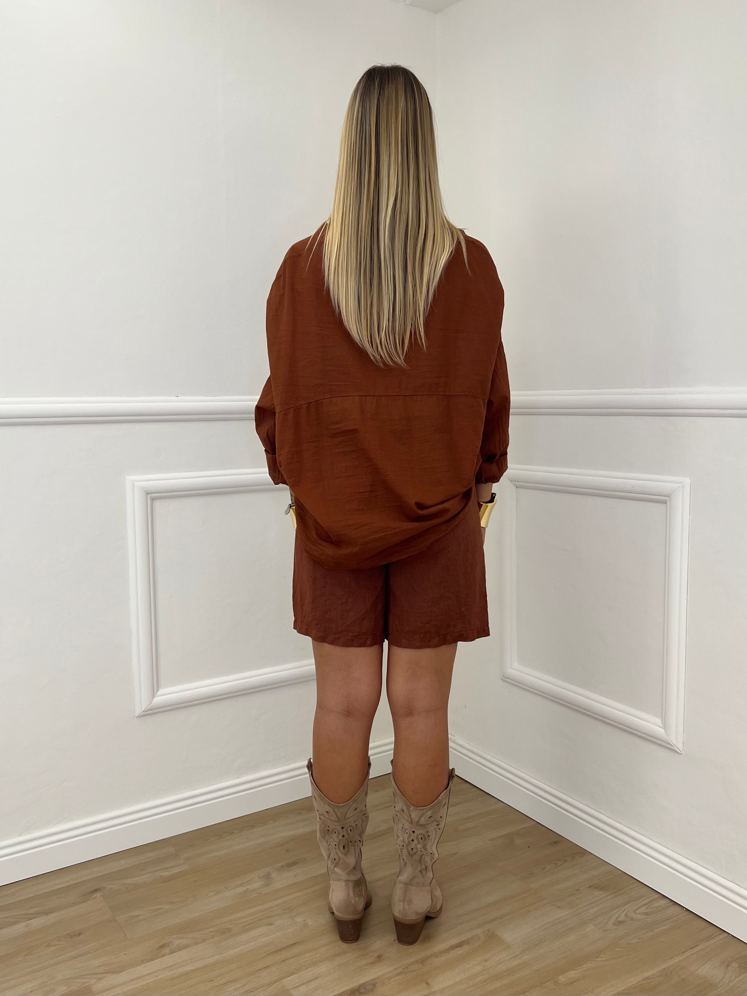 Camicia Over Coreana 3020 Ruggine