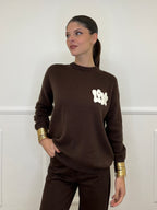 Maglia Love 4982608 Marrone