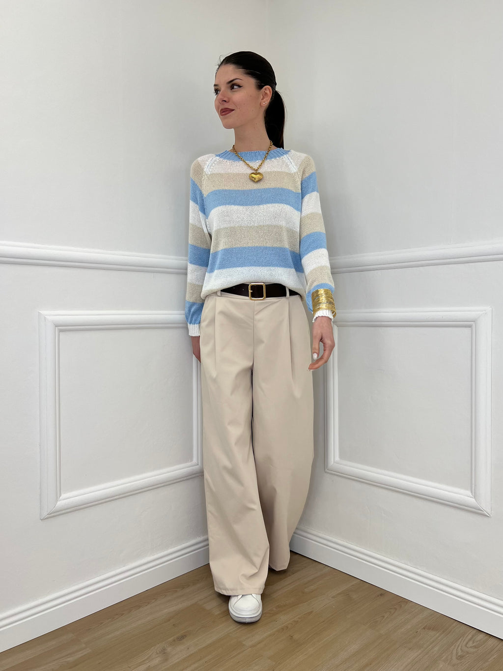 Pantalone Twill 1358 Panna