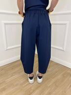 Pantalone Balloon Punto Milano 9516 Blu