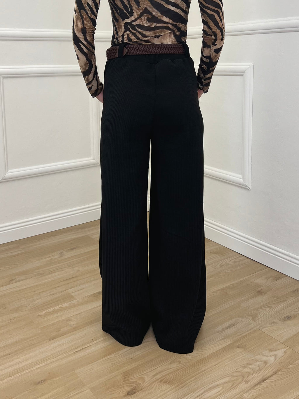Pantalone Corduroy Cintura 27998 Nero