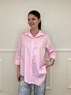 Camicia Asimmetrica 41915 Rosa