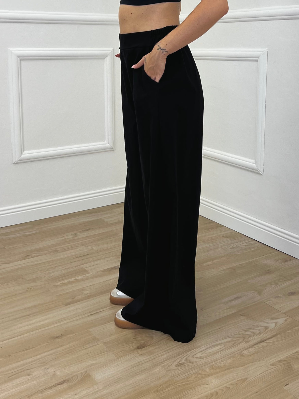 Pantalone Palazzo Punto Milano 3015 Nero