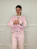 Maglia Traforata Ondine 10514 Rosa