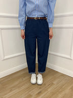 Pantalone Balloon Chambray 36893 Blu