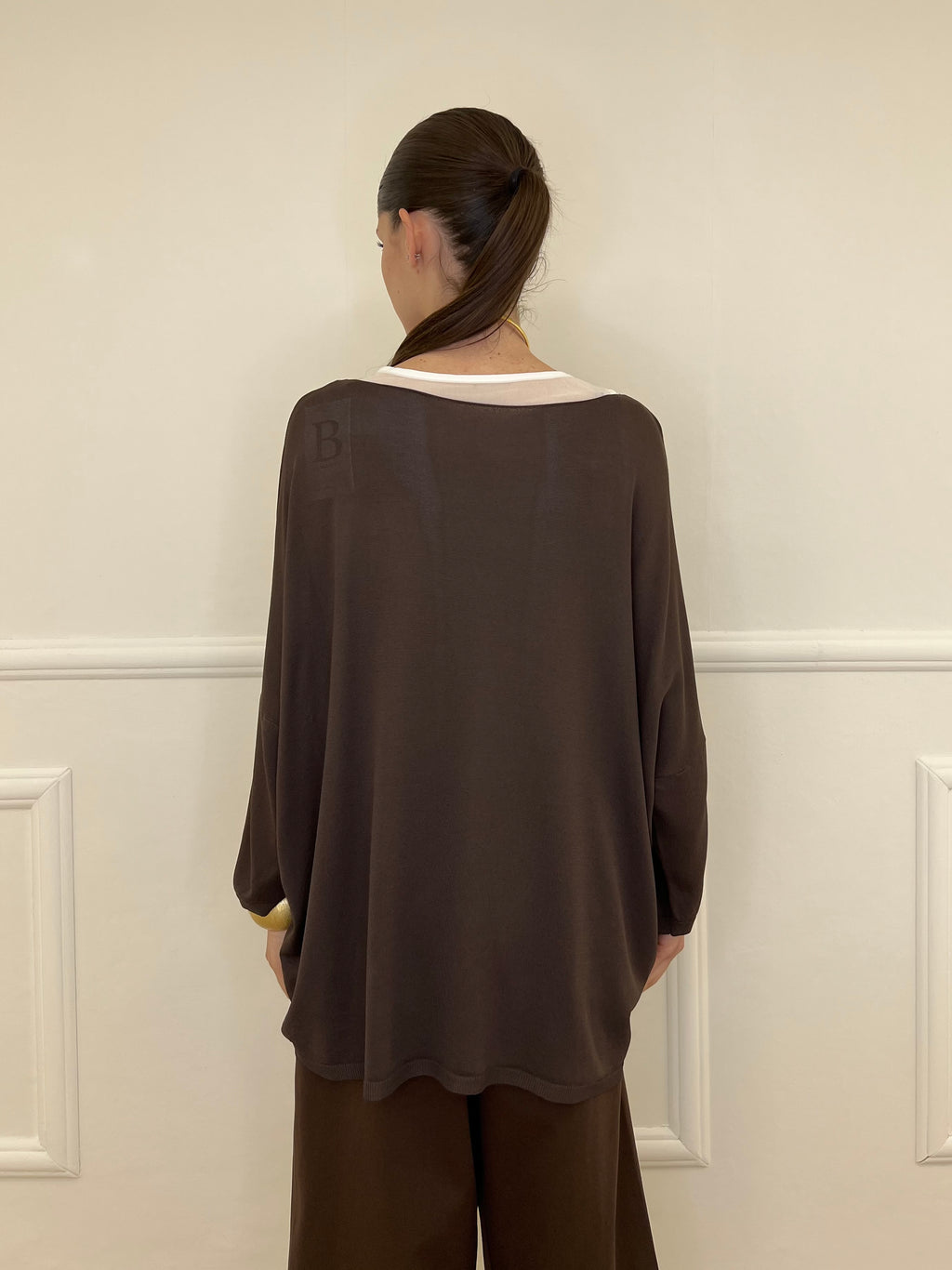 Twin Set Maxi Maglia e Canotta 53716 Moro