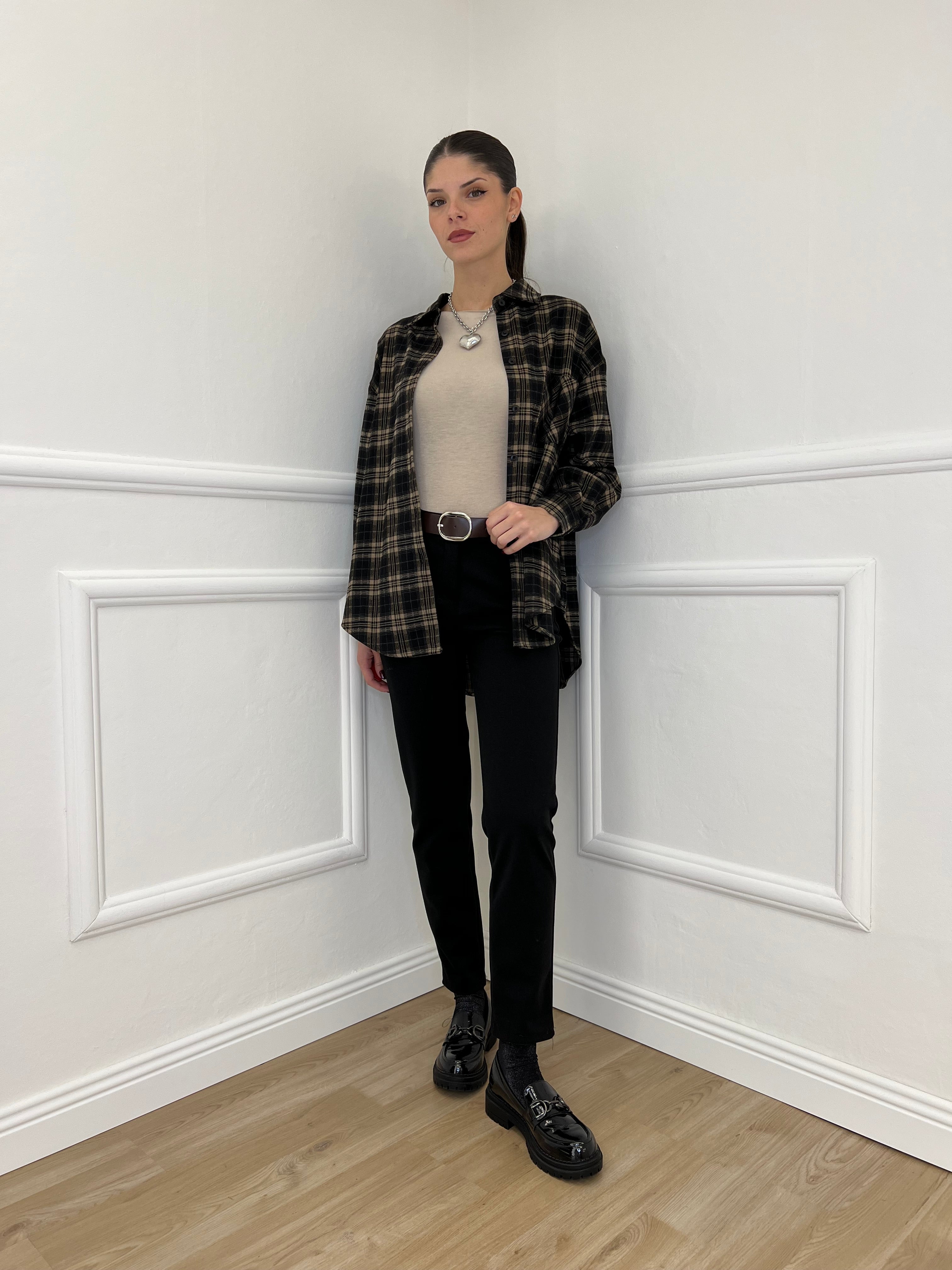 Pantalone Flanella 577 Nero