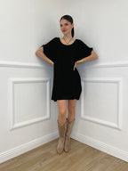 Abito Oversize Viscosa 9980 Nero