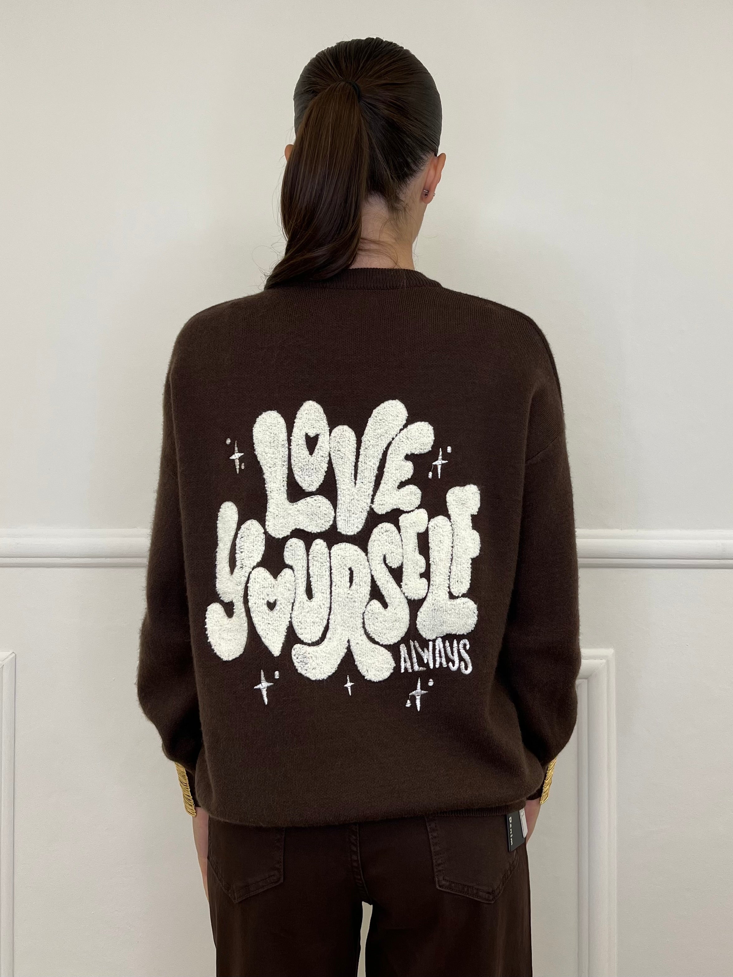 Maglia Love 4982608 Marrone