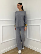 Completo Girocollo 24043 Grigio