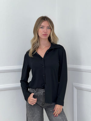 Camicia In Jersey 23001 Nero