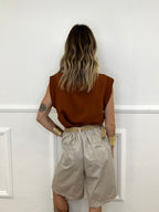 Blusa Viscosa Profili Satin 83307 Rame