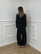 Pantalone Baggy Gessato Smerigliato 51366 Antracite